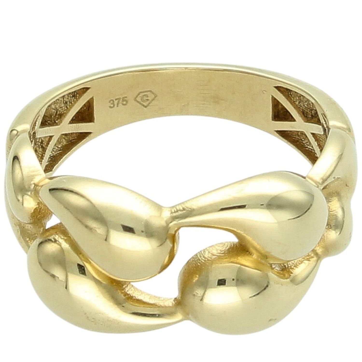 Złoty Pierścionek Damski 375 – designerski, motyw kropla, trendy.jpg